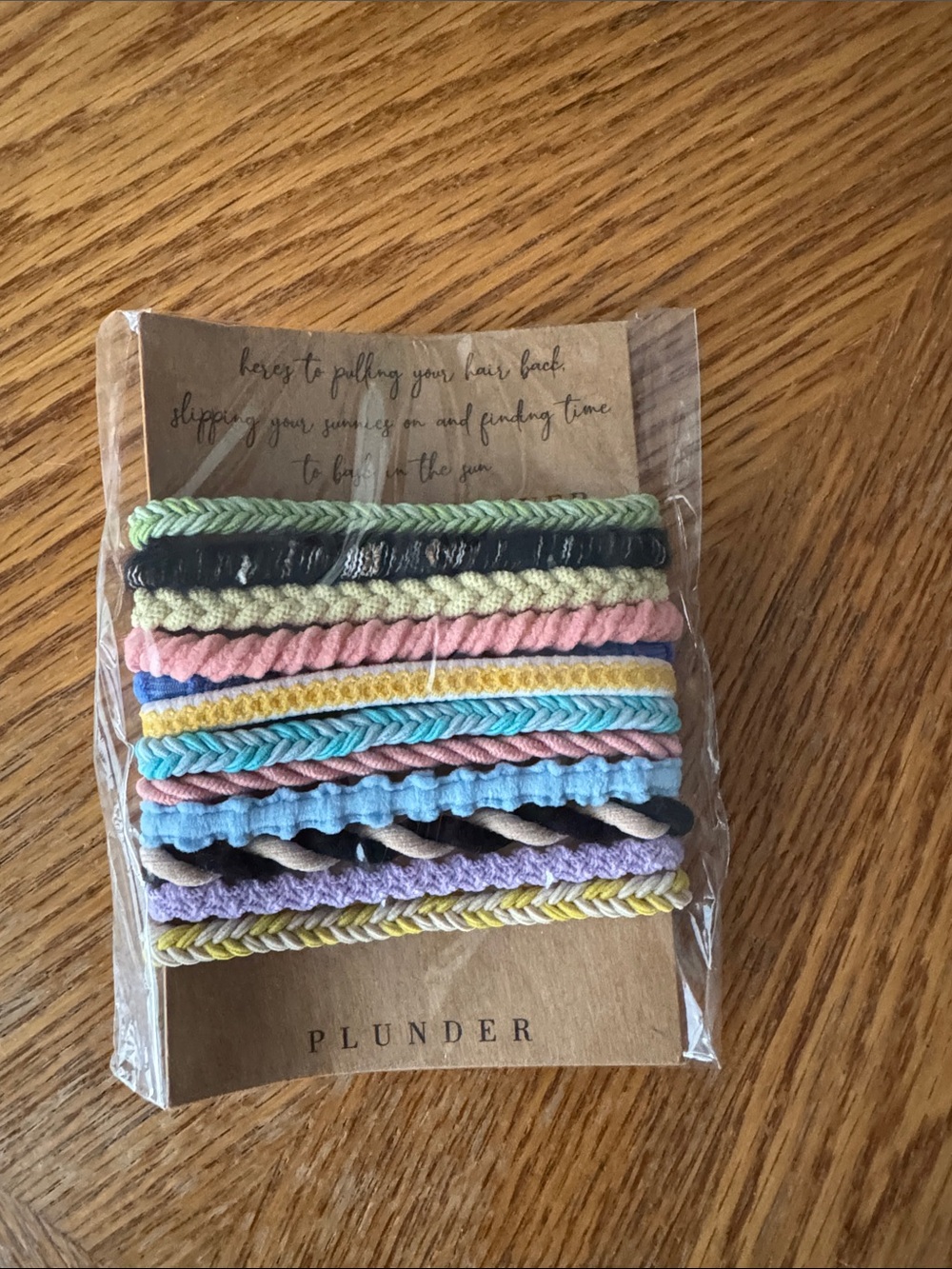 Plunder hair ties barrettes new